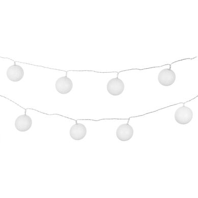 Guirnalda El�ctrica LED Bolas Blancas 24 luces