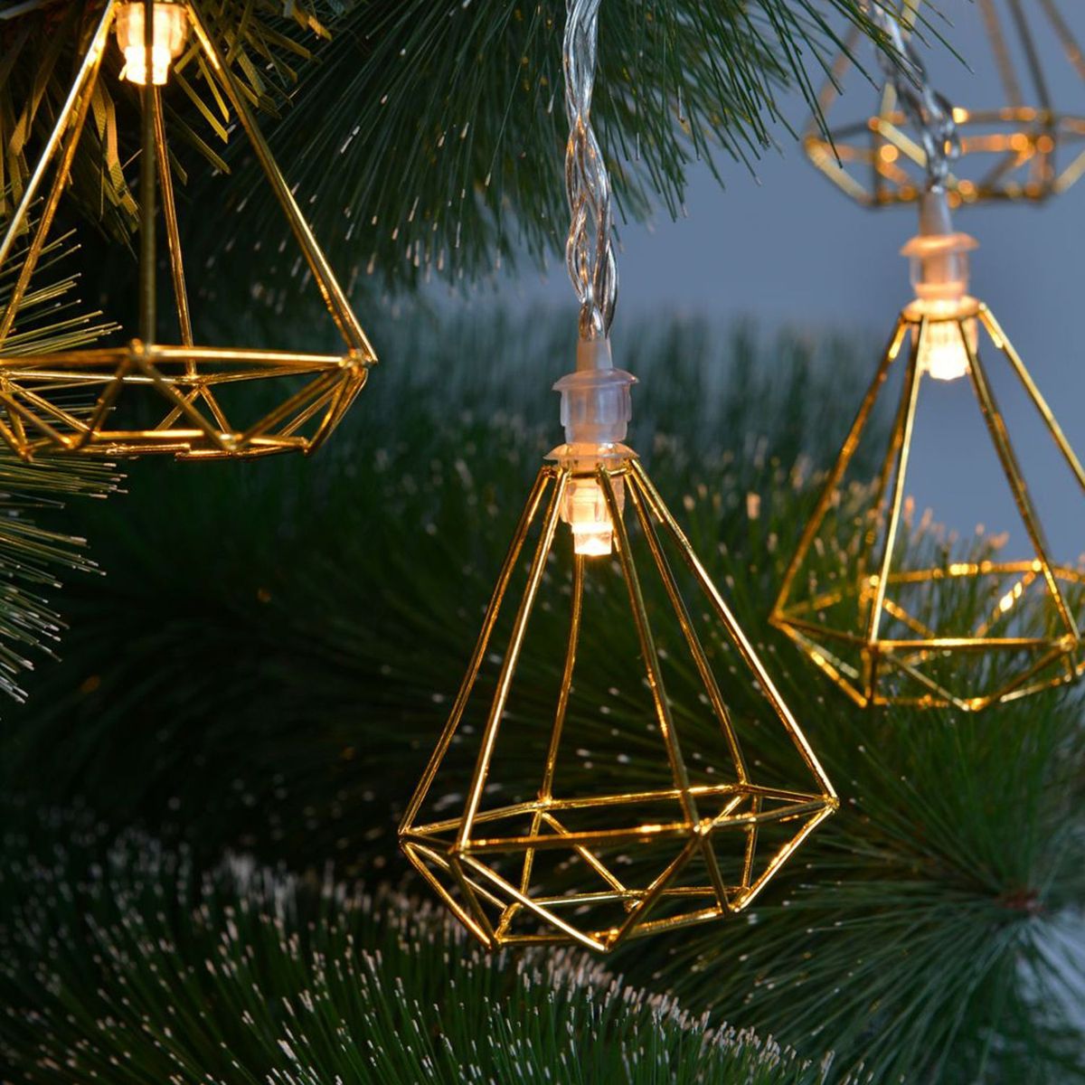 HOMY - Guirnalda Eléctrica Angular LED 20 luces