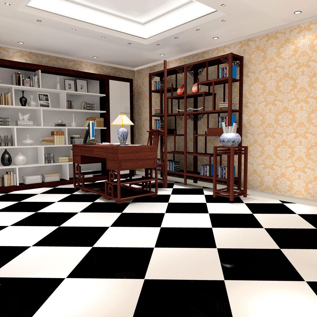 Porcelanato Super Negro Liso 60X60cm 1.44m2, marca RIKEN - Foto Principal