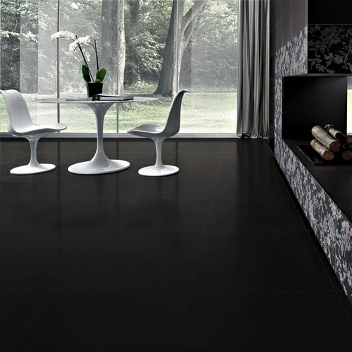 Porcelanato Super Negro Liso 60X60cm 1.44m2, marca RIKEN - Foto 2