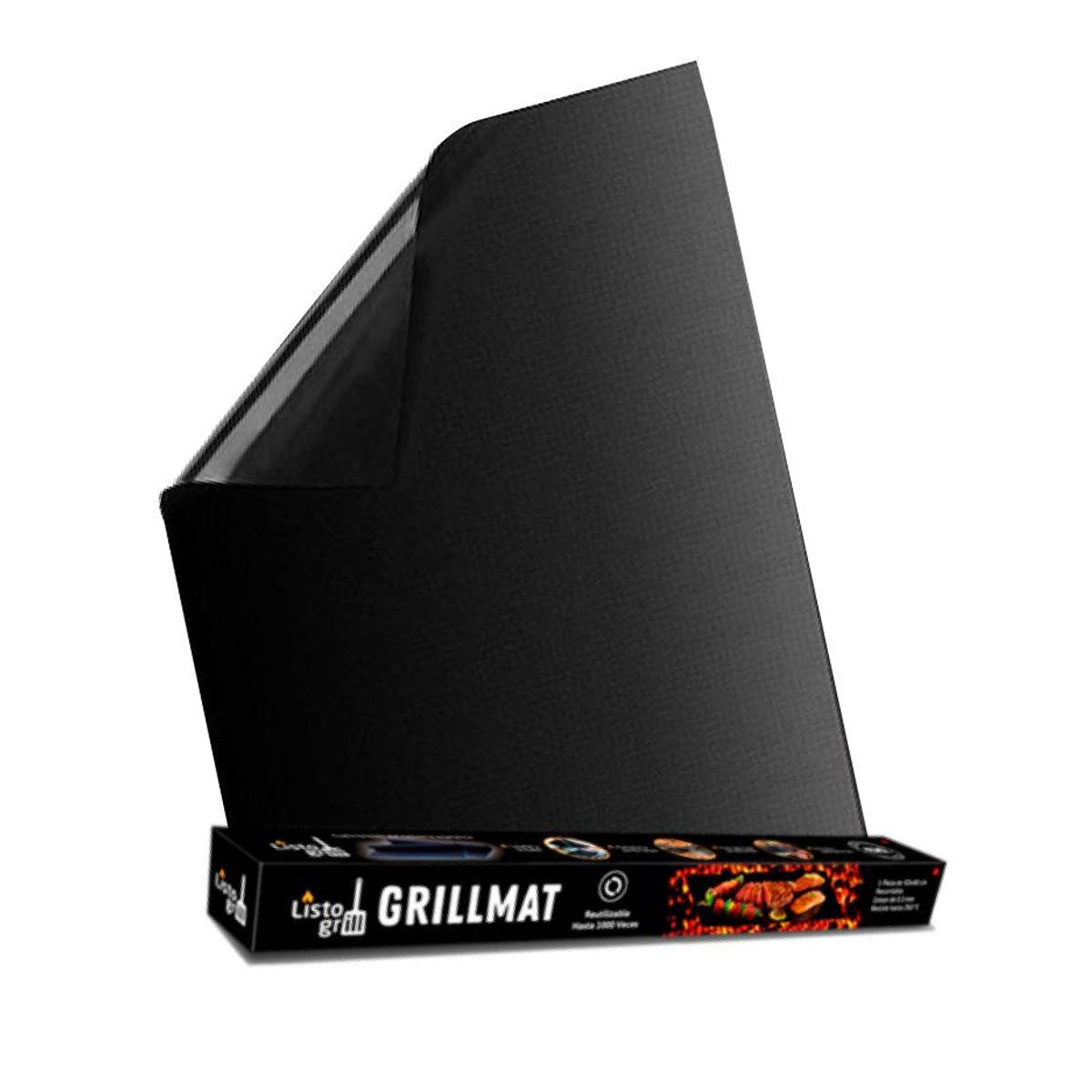 LISTOGRILL - Mat de teflón 1PC mantines la parrilla limpia
