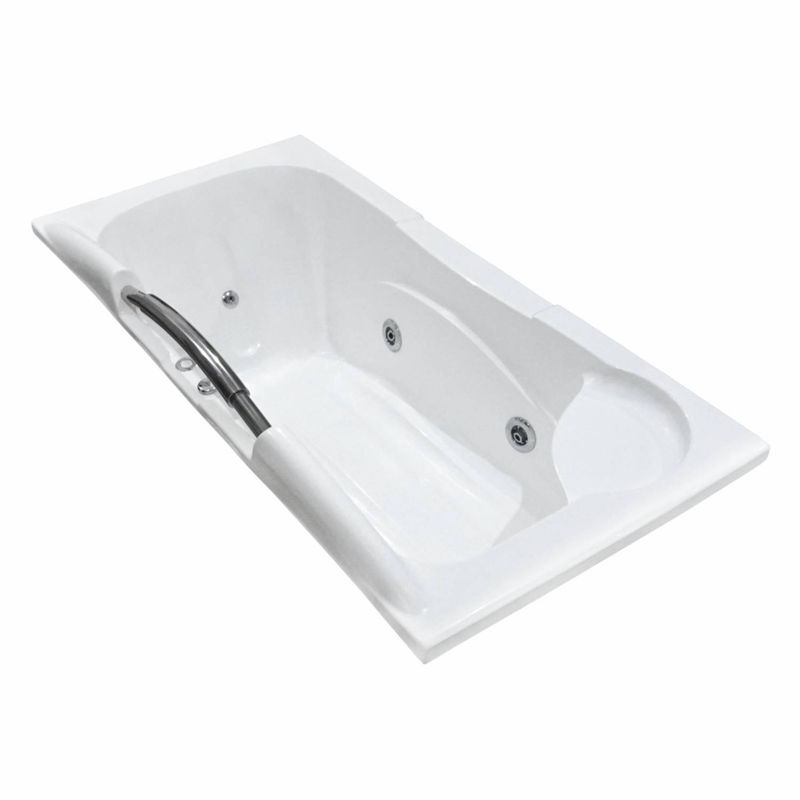 CUBA&SPA - Tina Hidromasaje Rectangular Athenea Builder 169x85x47cm Blanca
