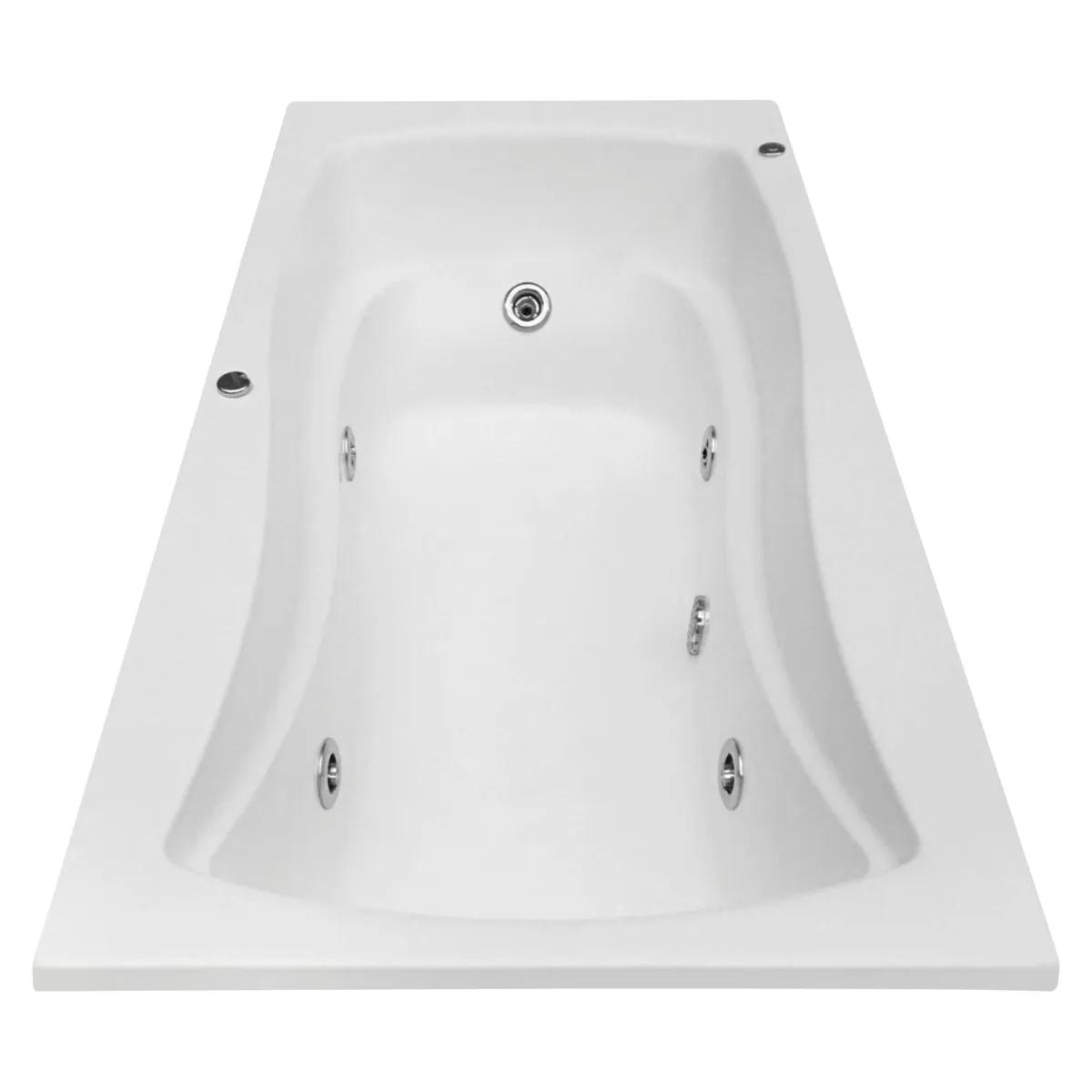 CUBA&SPA - Tina Hidromasaje Rectangular Akira Builder 166x90cm Blanca.