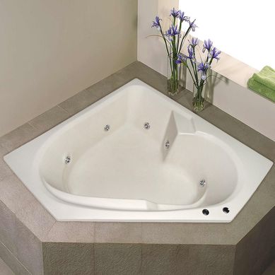 Tina Hidromasaje Esquinera Contesa Builder 150x150cm Bone