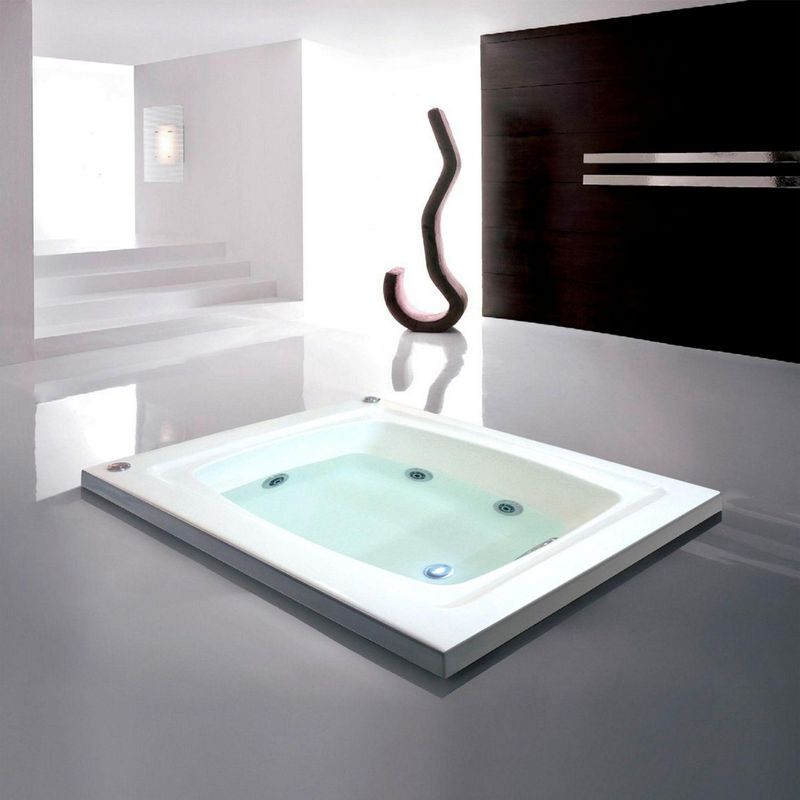  - Tina Hidromasaje Rectangular Menina Builder 106x90cm Blanca