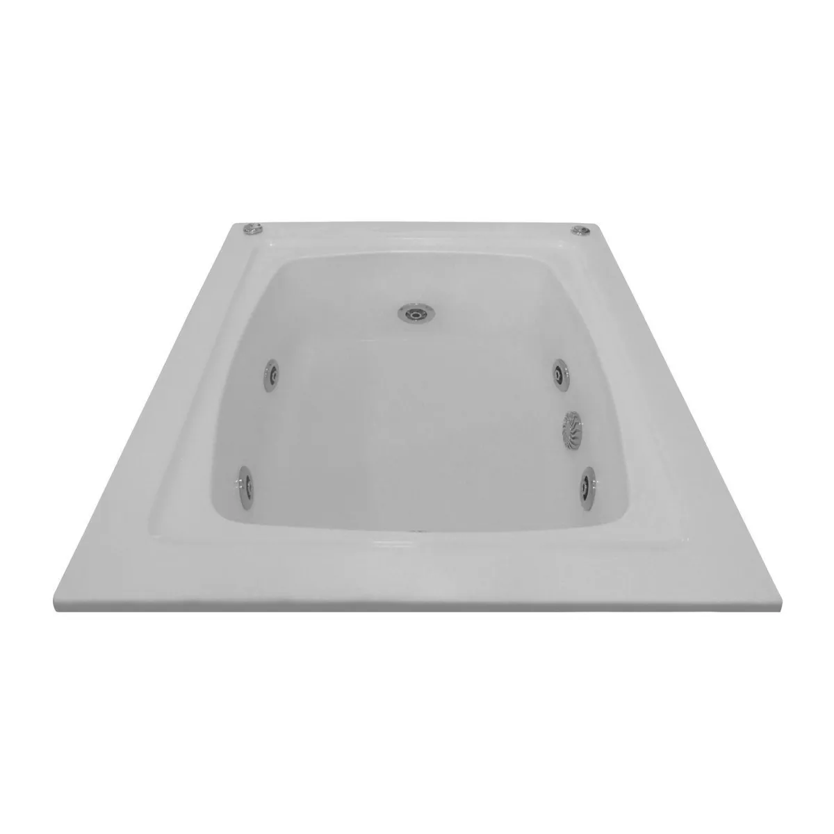 CUBA&SPA - Tina Hidromasaje Rectangular Menina Builder 106x90cm Blanca