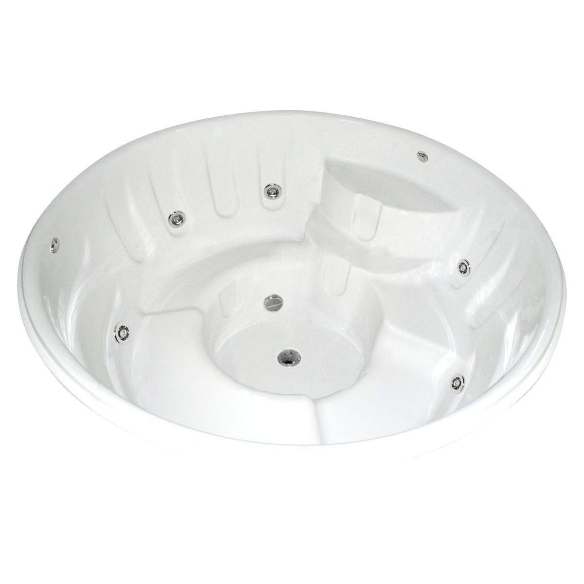 CUBA&SPA - Tina Hidromasaje Circular Kunte Spa Builder 193cm Blanca