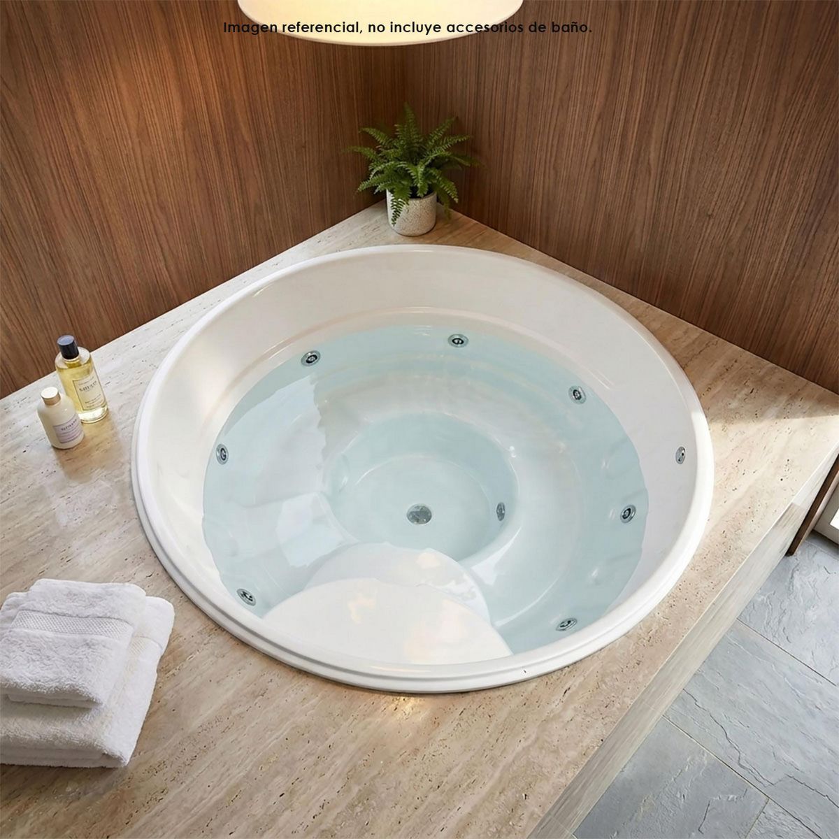 Tina Hidromasaje Circular Kunte Spa Builder 193cm Blanca, marca CUBA&SPA - Foto Principal