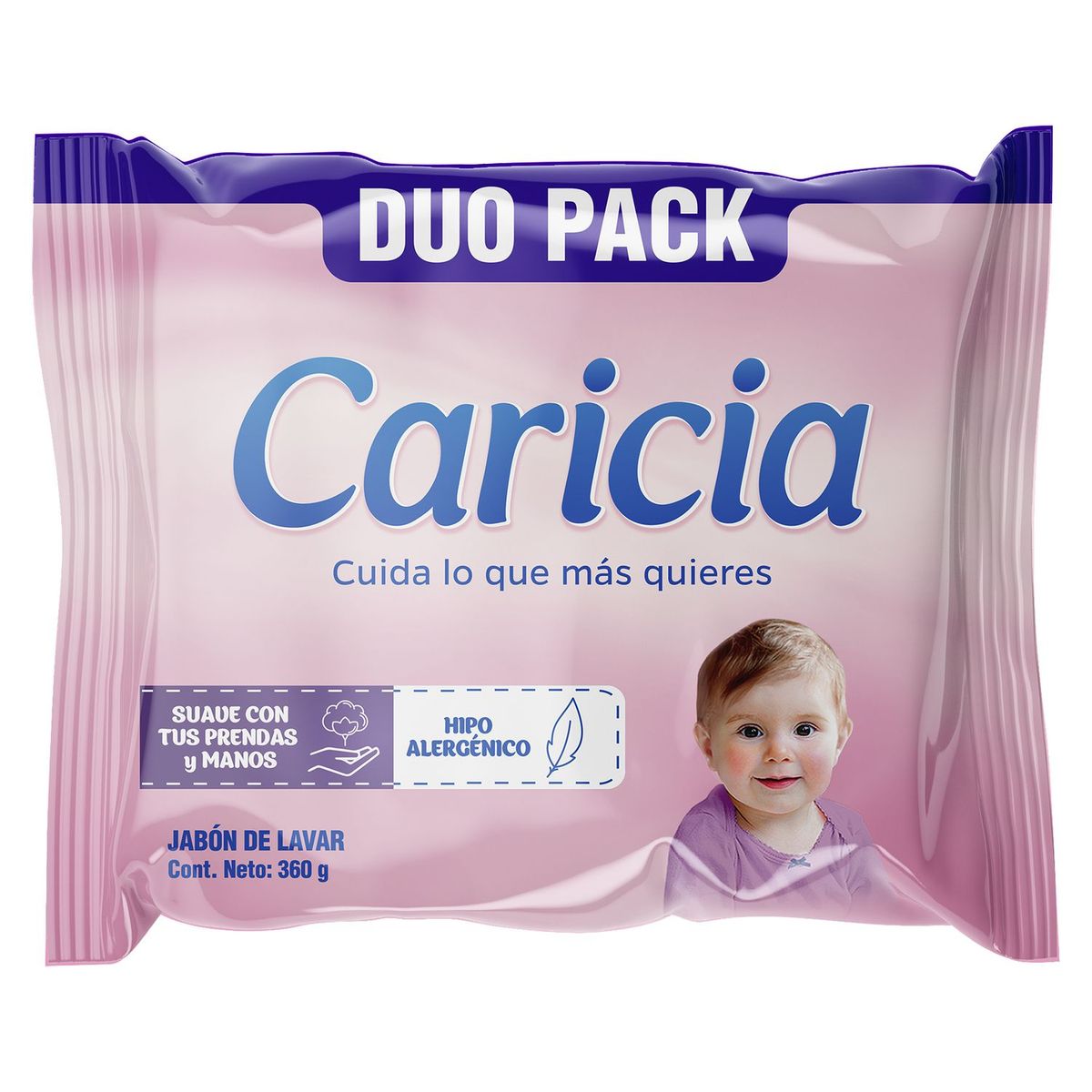 CARICIA - Jabón de Ropa Caricia Prendas Delicadas 2 unid. x 180 gr.