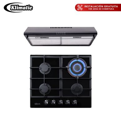 Combo Cocina Empotrable Trevi 60  + Campana Empotrable CK601NE/M