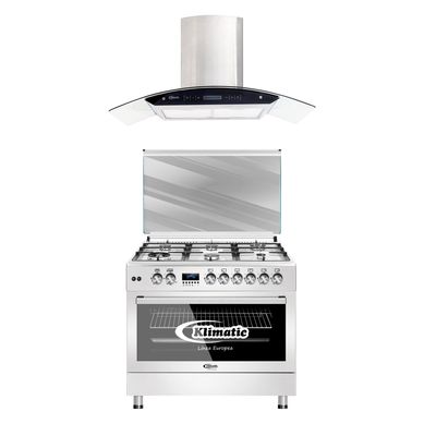 Combo Cocina a Gas 6 Quemadores F9S60GF-SS + Campana Decorativa Venezia IX