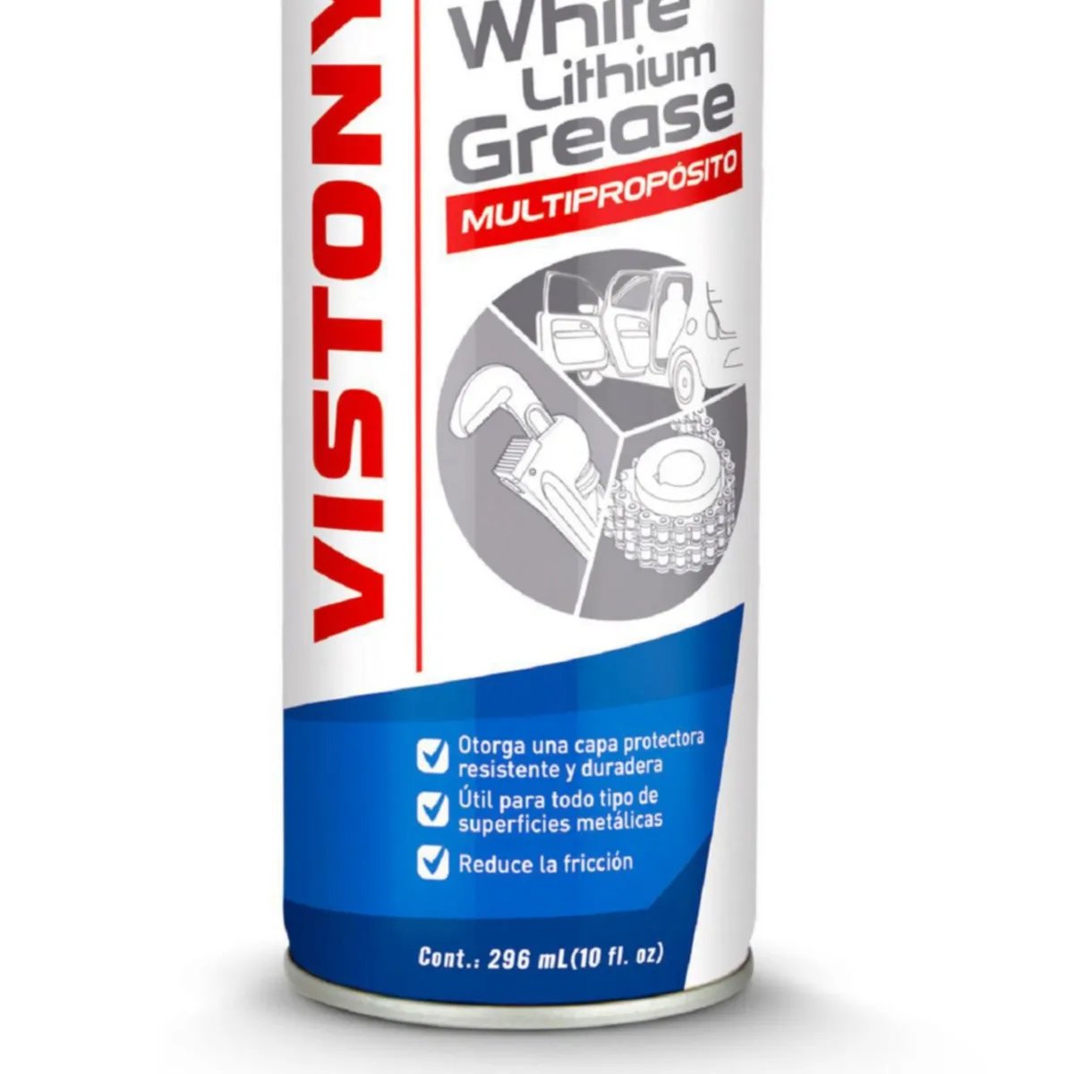 VISTONY - Spray Grasa Lithium White para Auto 296 ml