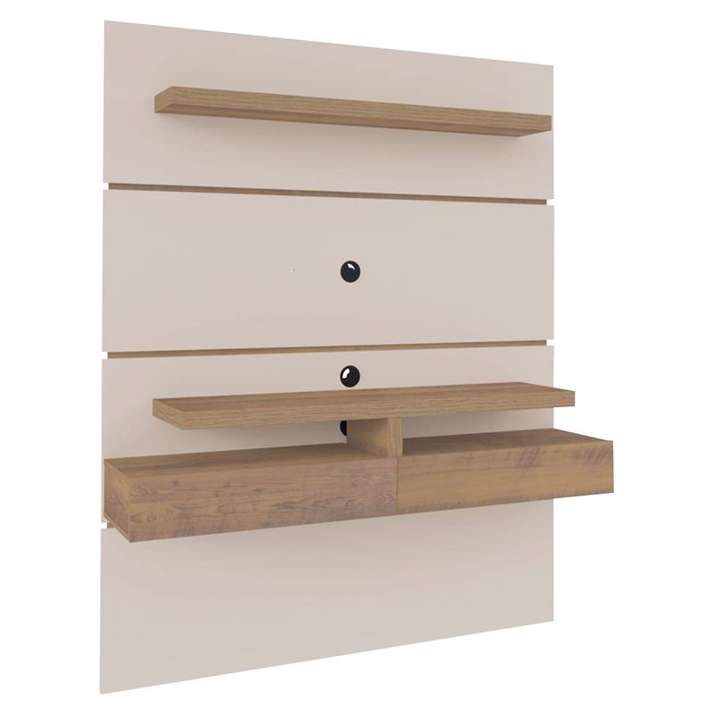 MEGARACK - Panel TV Oxford Blanco/Pino 60''