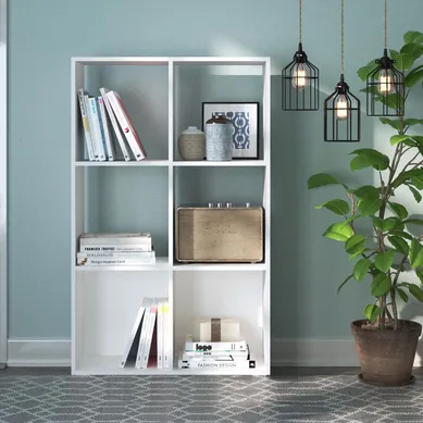 Estante blanco 6 espacios