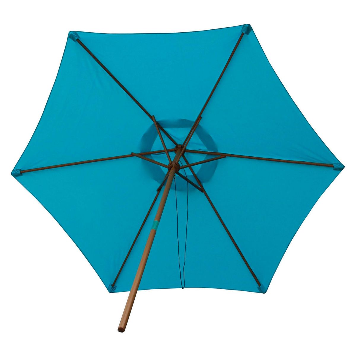 JUST HOME COLLECTION - Quitasol Central de Madera 2.5m Aqua