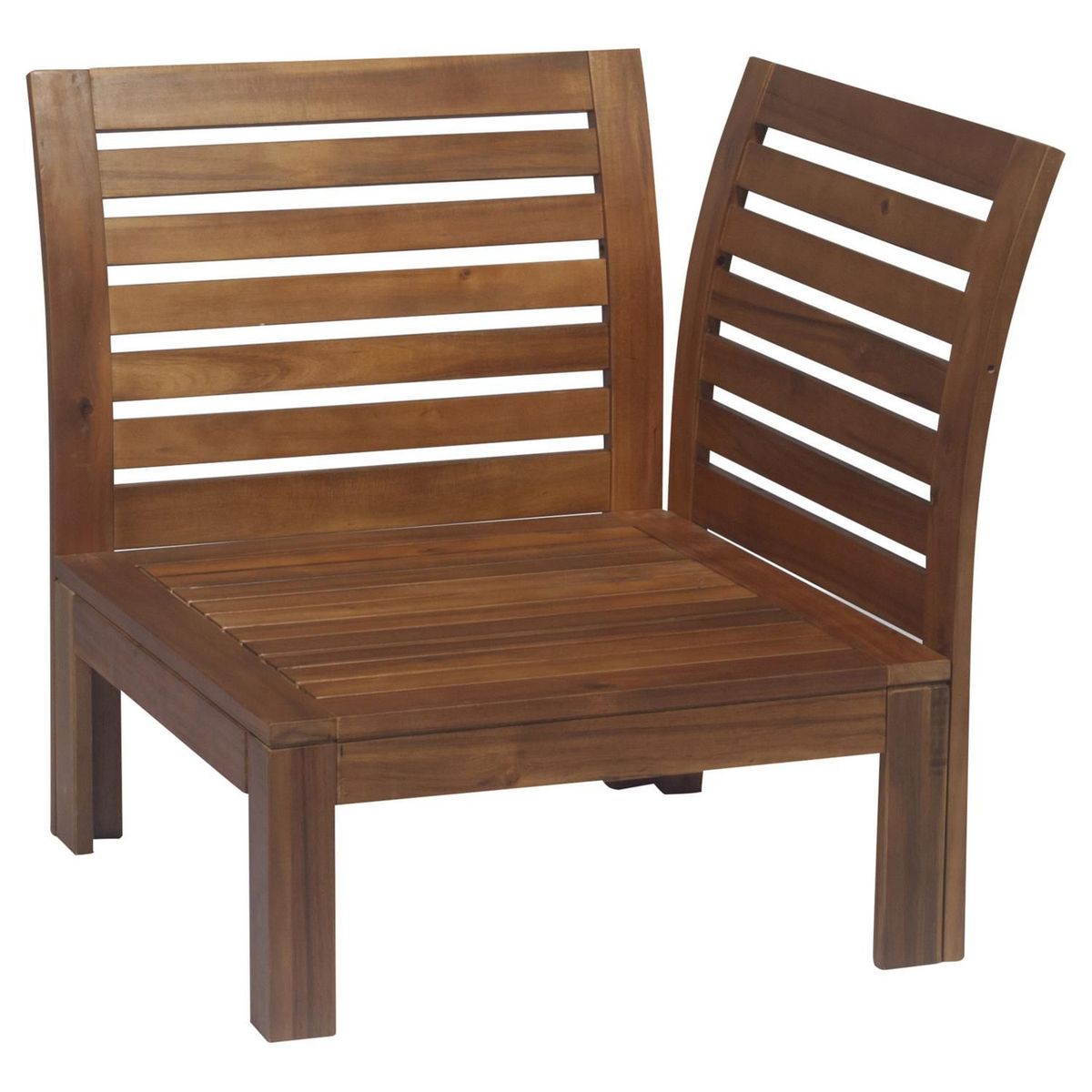 JUST HOME COLLECTION - Sillón Esquinero Acacia 1 persona Chocolate