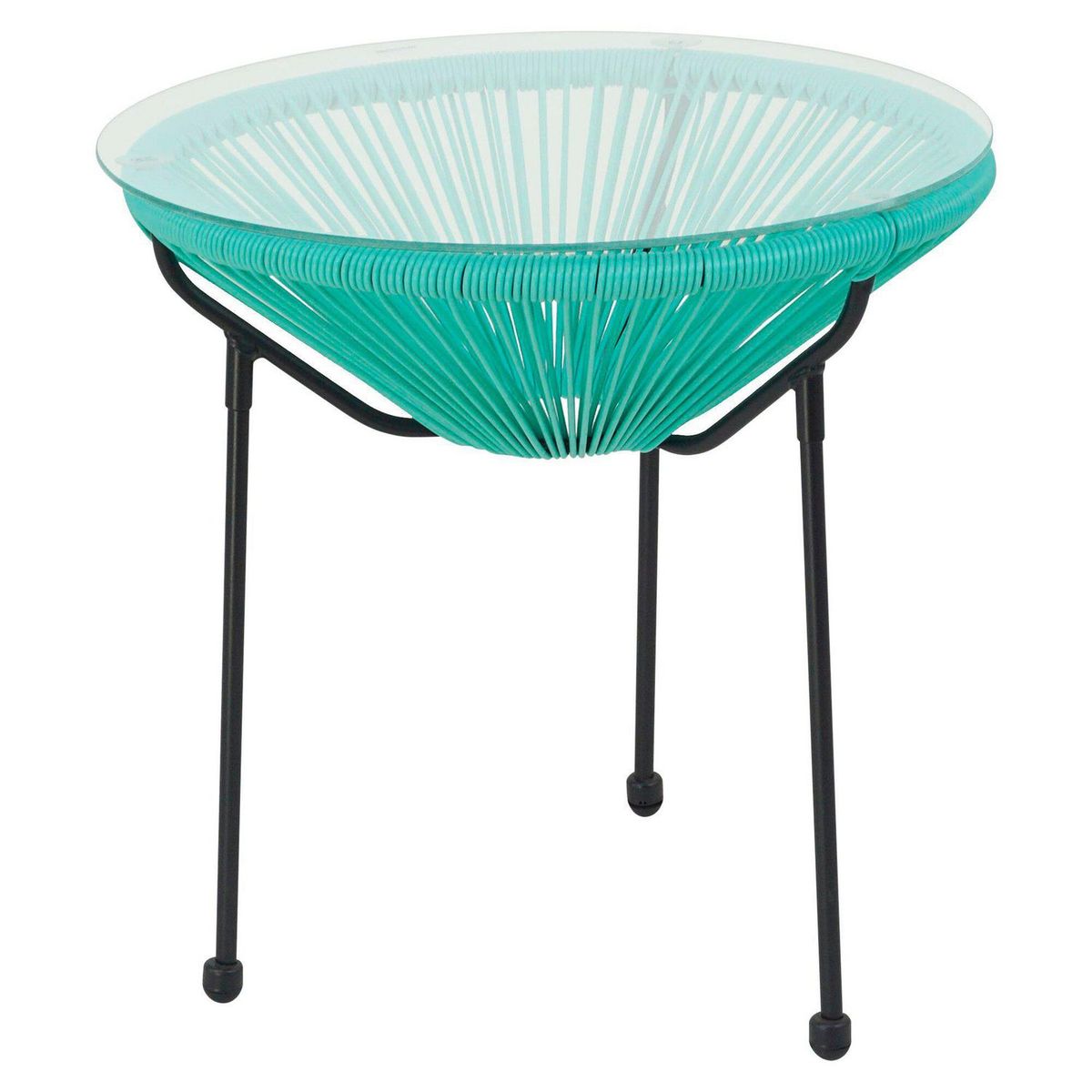 JUST HOME COLLECTION - Mesa de Terraza Cozumel Redonda Aquamarina 50CM