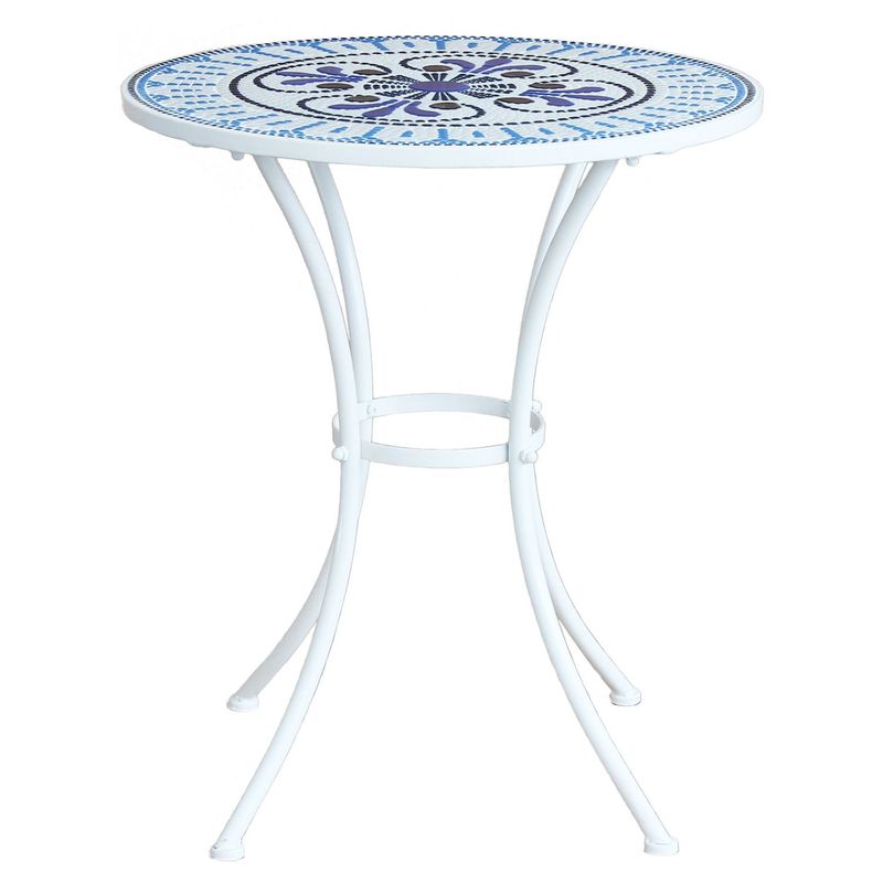 JUST HOME COLLECTION - Mesa de Terraza Grace Bay Redonda con Mosaico 70CM