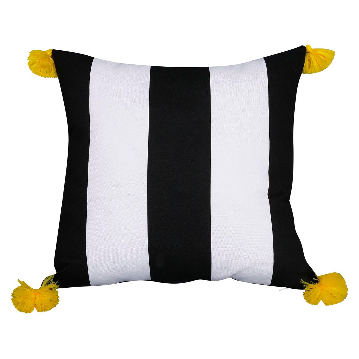 JUST HOME COLLECTION - Cojín Terraza 45x45cm Negro/Amarillo