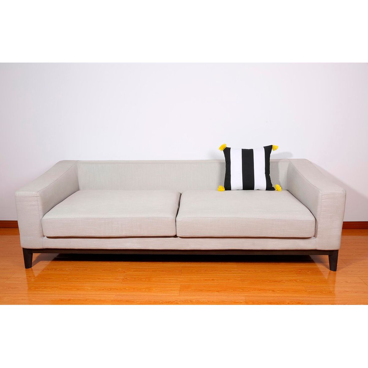 JUST HOME COLLECTION - Cojín Terraza 45x45cm Negro/Amarillo