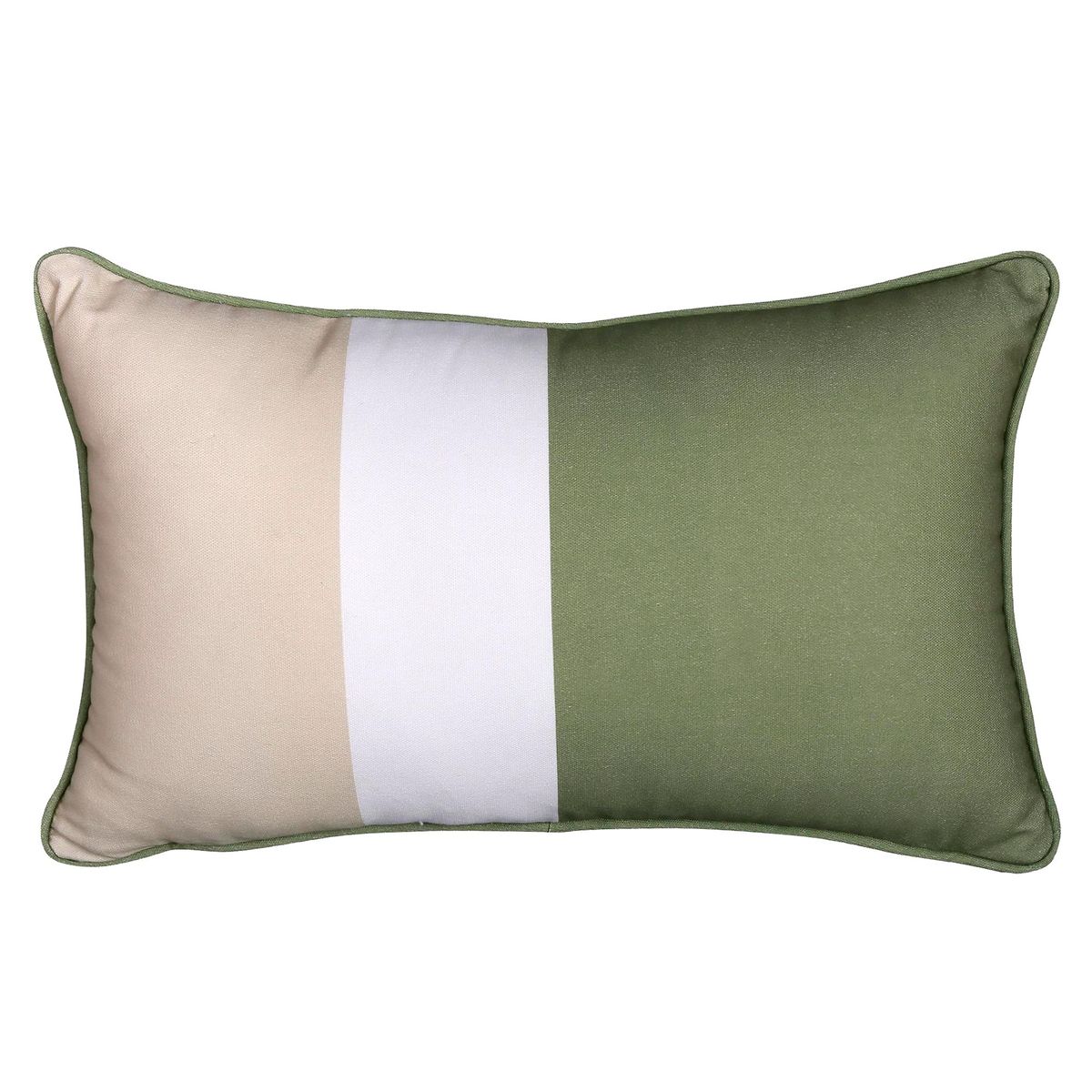 JUST HOME COLLECTION - Cojín Cactus Terraza 50x30cm Verde/Blanco