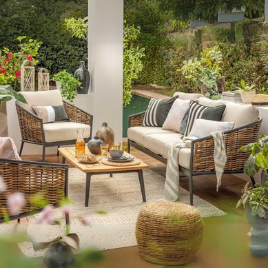 Juego de Living de Terraza 5 Personas C�rdova - Madera teca