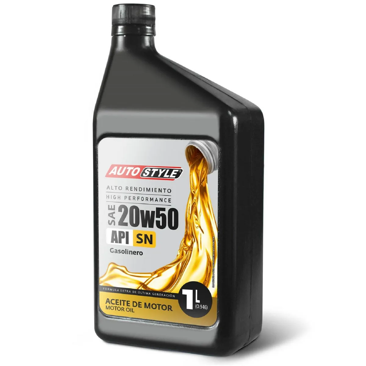 AUTOSTYLE - Aceite para Motor Autostyle 20W50 SAE 1 L