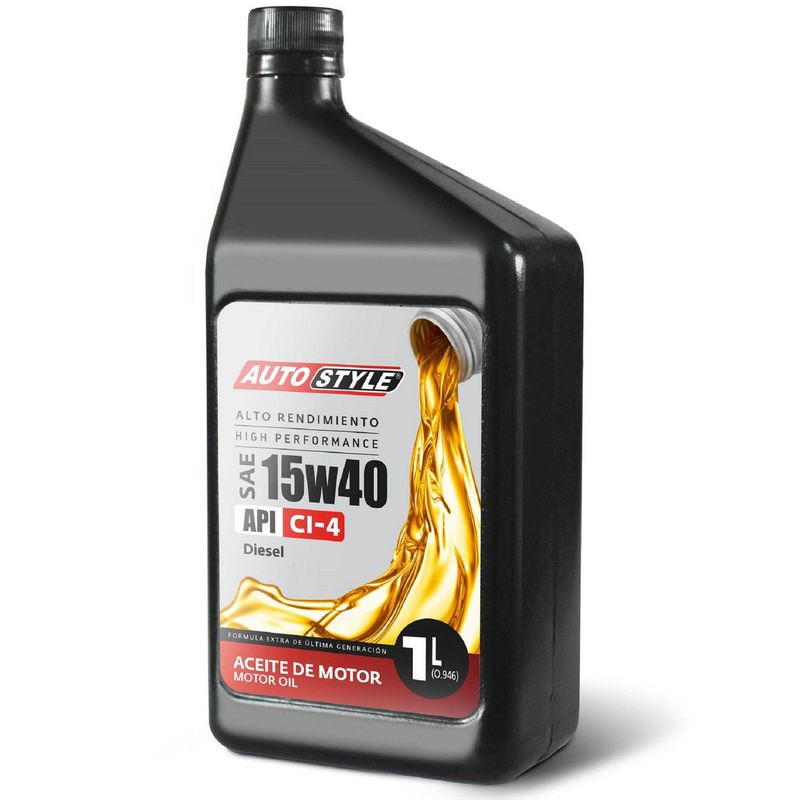 AUTOSTYLE - Aceite para Motor SAE 15W40 1 Litro