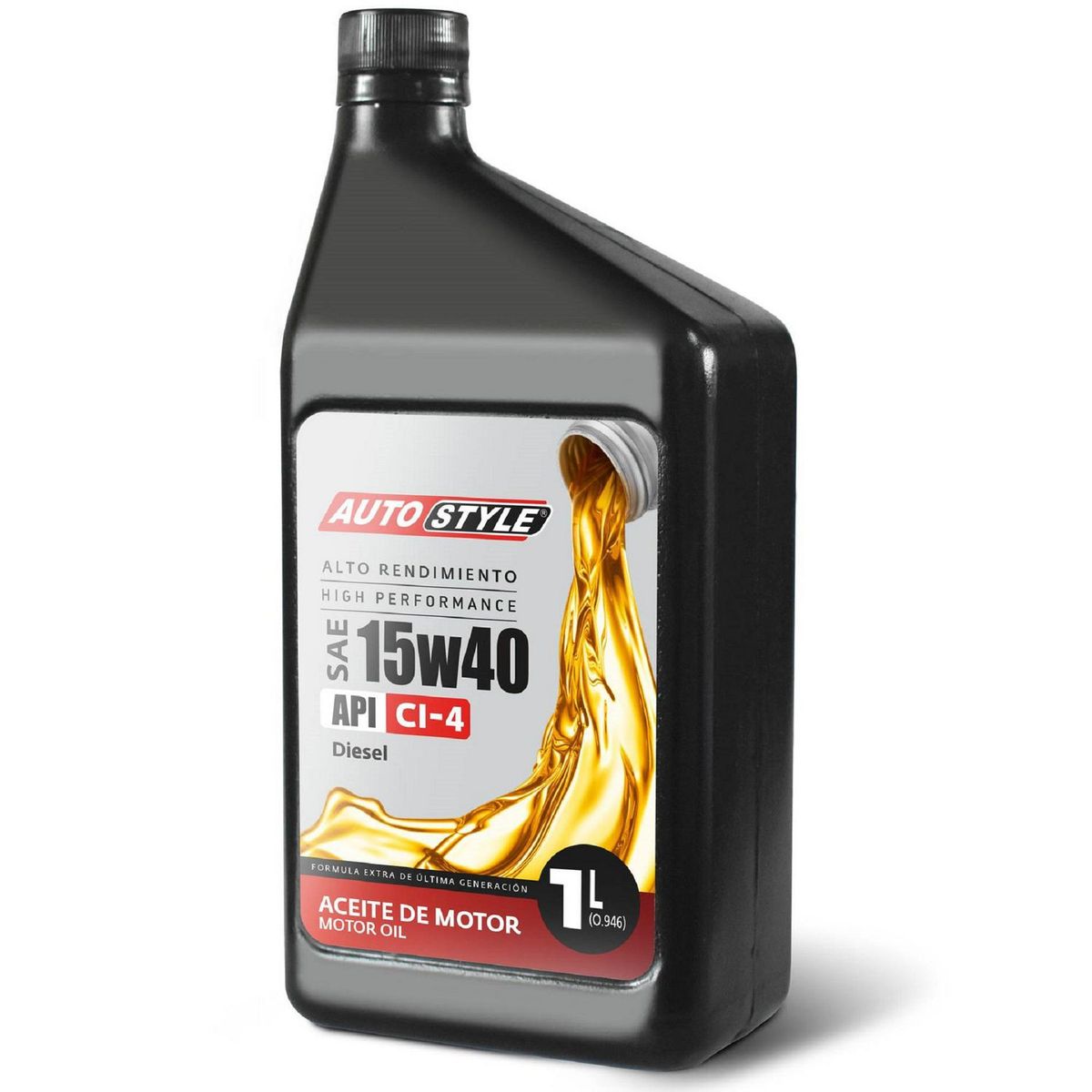 AUTOSTYLE - Aceite para Motor Autostyle 15W40 SAE 1 Litro