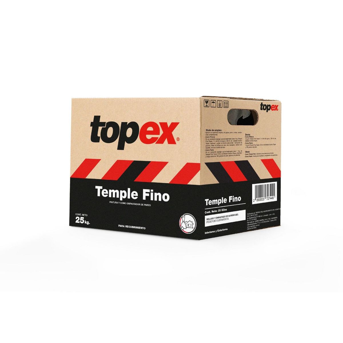 TOPEX - Temple Fino Topex x25kg Caja
