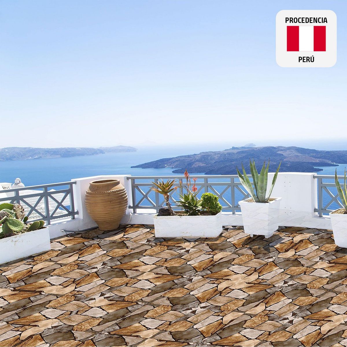 SAN LORENZO - Cerámica Gaetano Rústico 45x45cm para piso