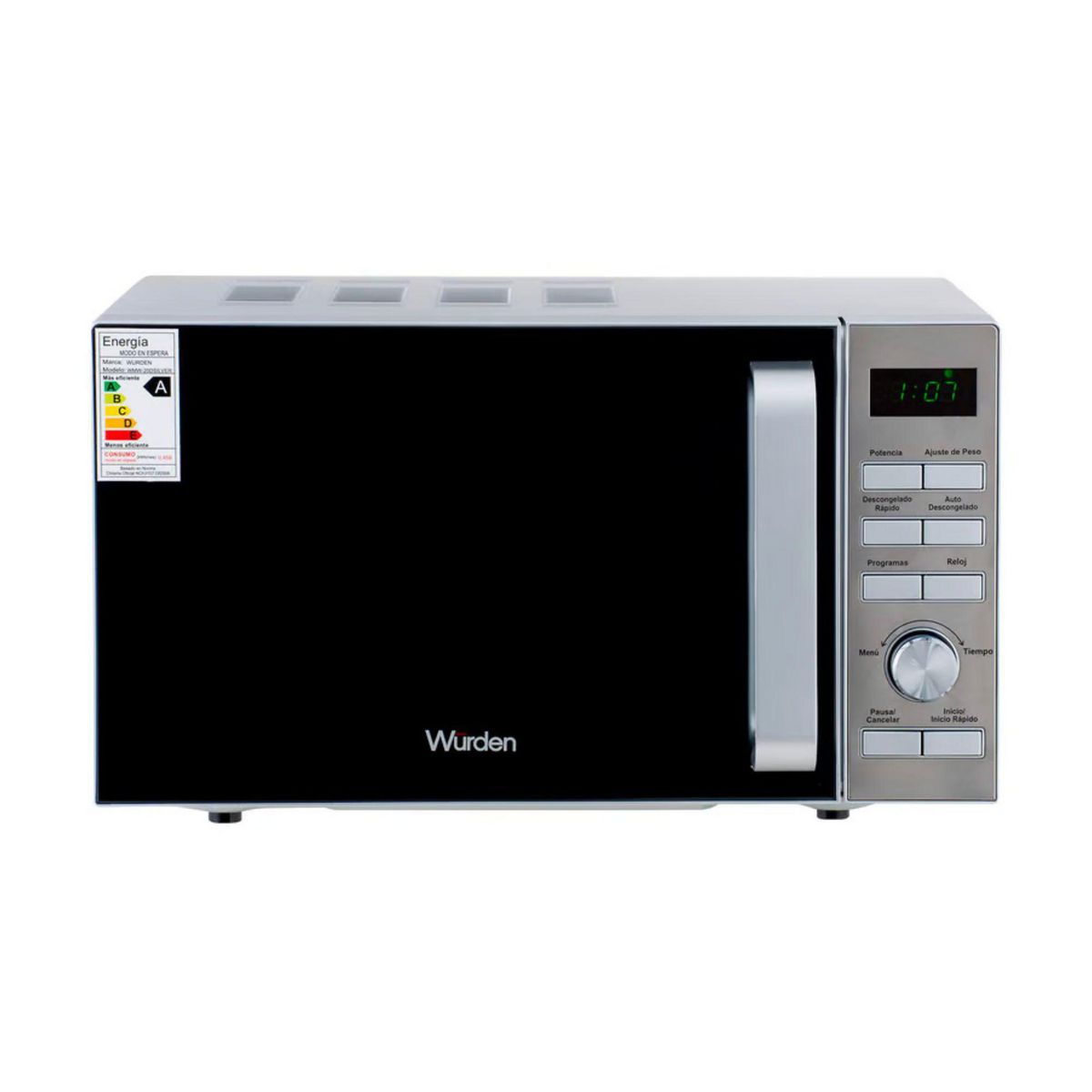 WURDEN -  Digital 20 Litros Silver WMW-20SILVER