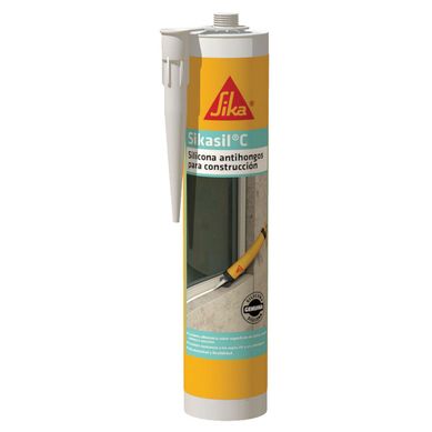 Silicona Neutra Para Vidrios Y Juntas Sikasil C Blanco 280ml