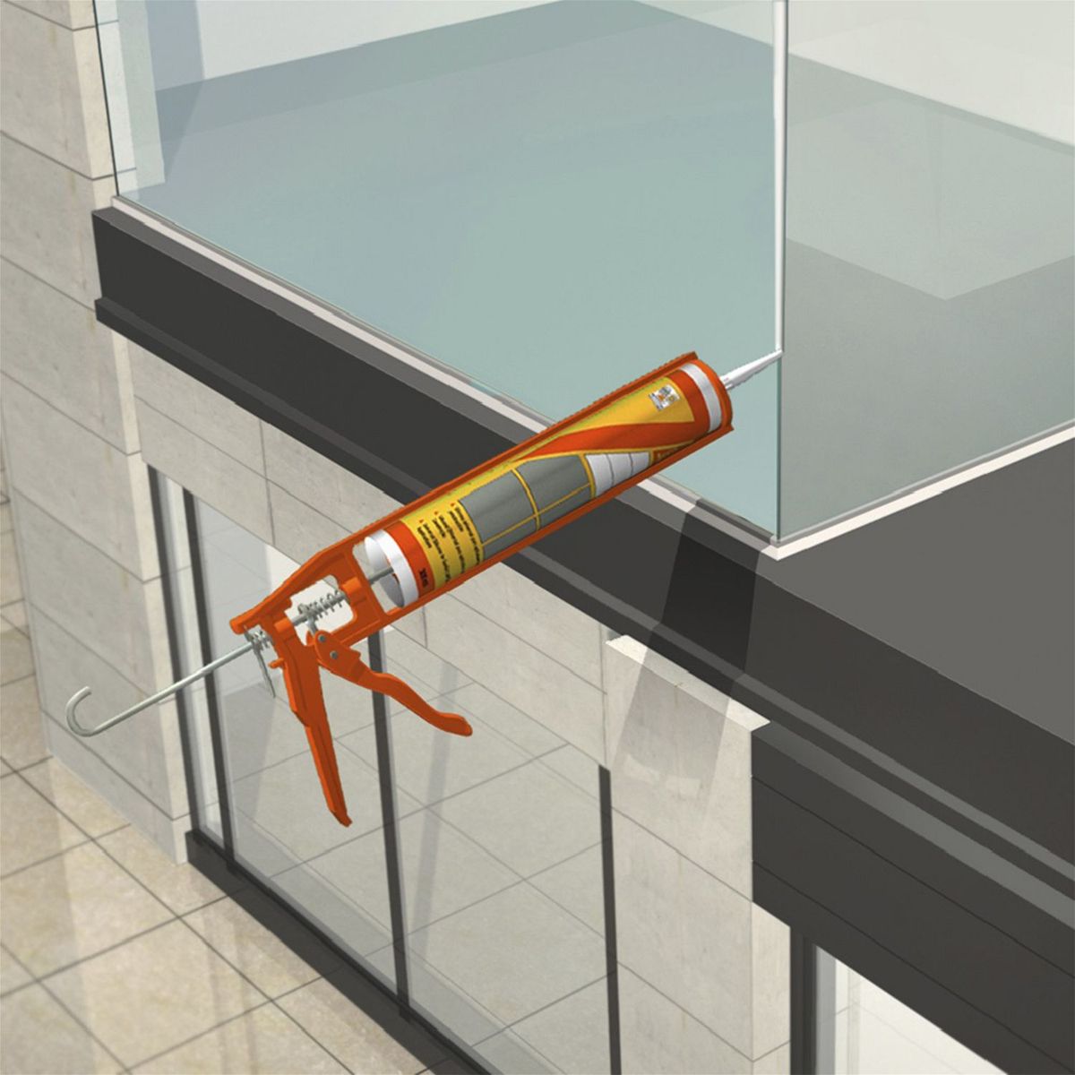 SIKA - Silicona Acética Para Vidrios y Aluminio Sikasil AC Blanco 280ml