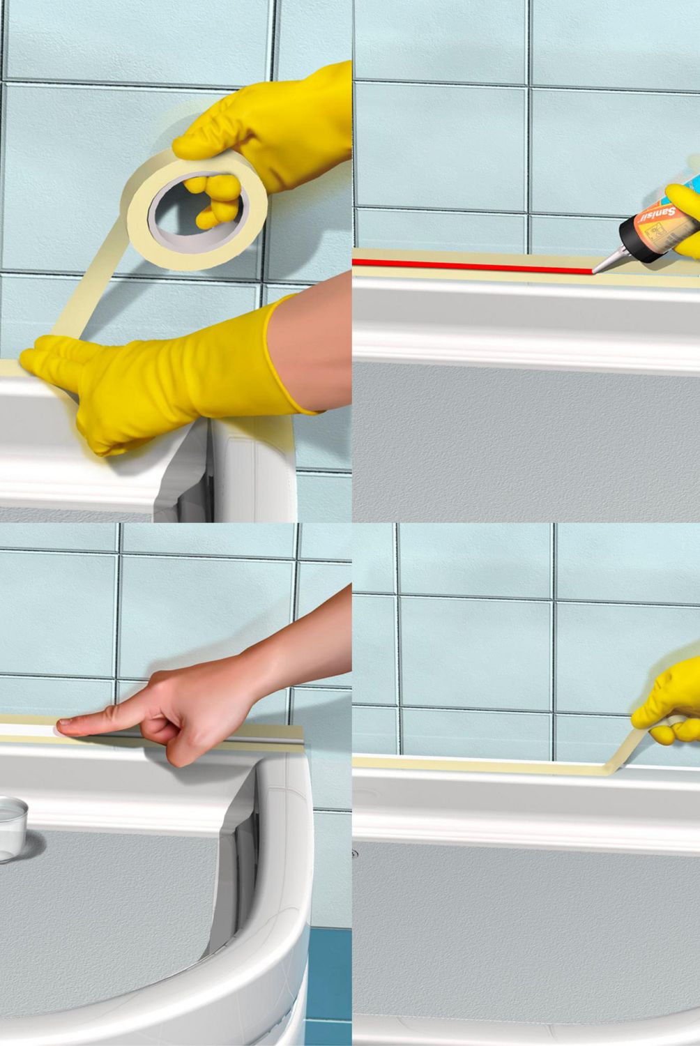SIKA - Silicona Antihongos Para Baños Y Cocinas Sanisil Transparente 280ml