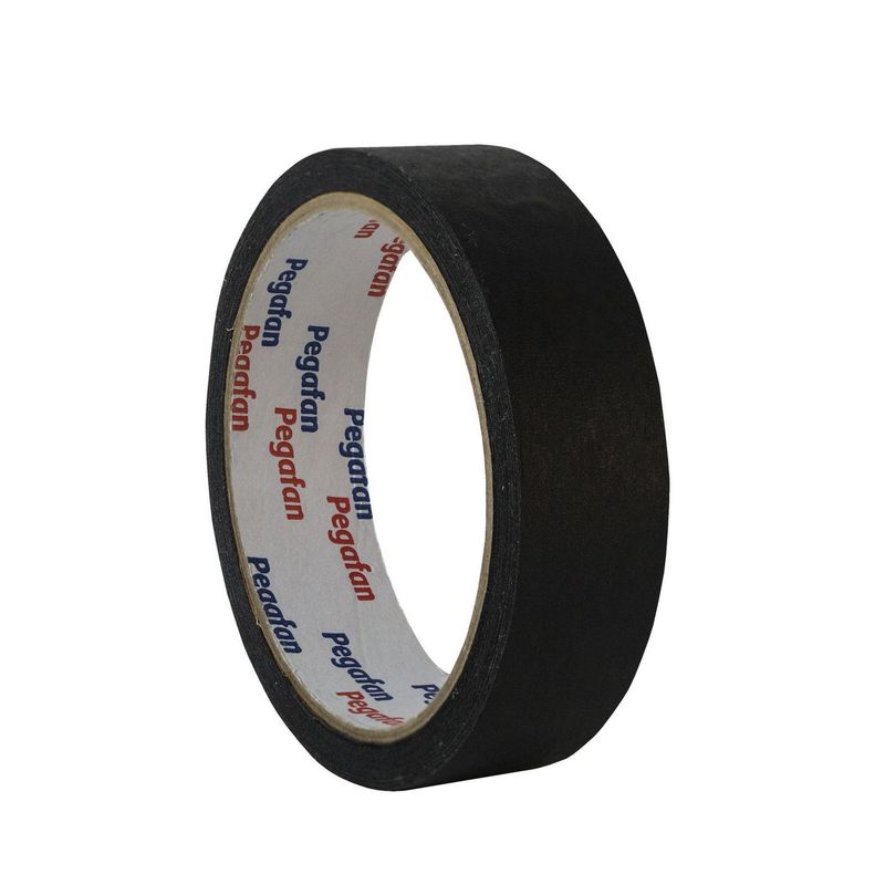 PEGAFAN - Masking Tape Escolar Negro 24mm x 18m