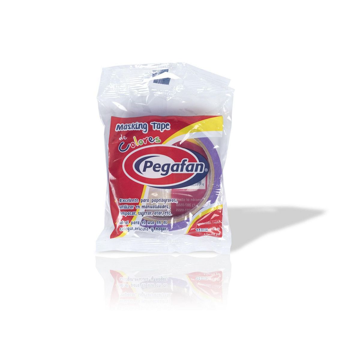 PEGAFAN - Masking Tape Escolar Violeta 24mm x 18m