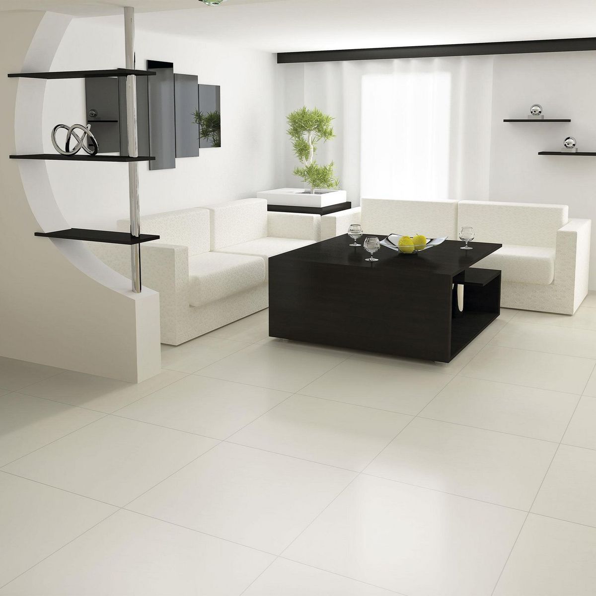CELIMA - Porcelanato Blanco Cementicio 60x60cm 1.44m2