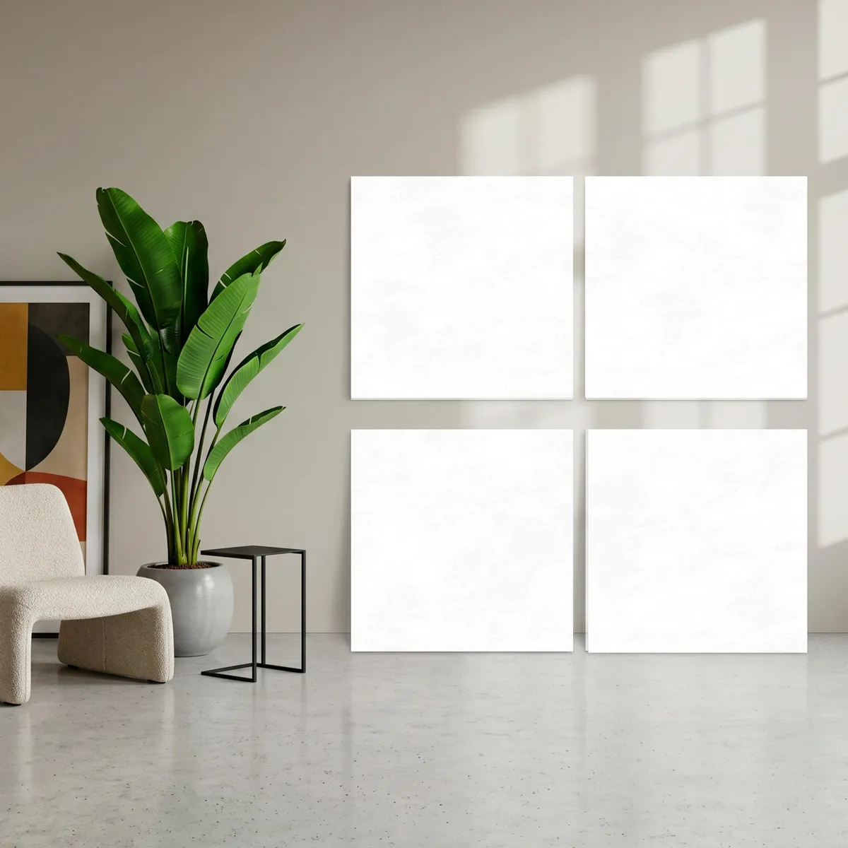 CELIMA - Porcelanato Blanco Cementicio 60x60cm 1.44m2