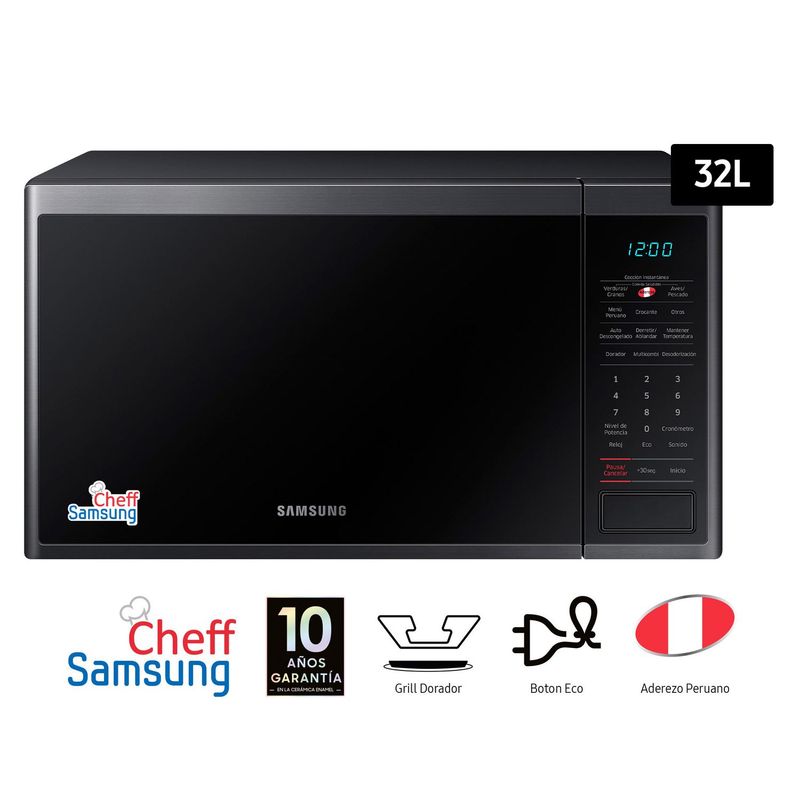 SAMSUNG - Horno Microondas 32L MG32J5133AG/PE