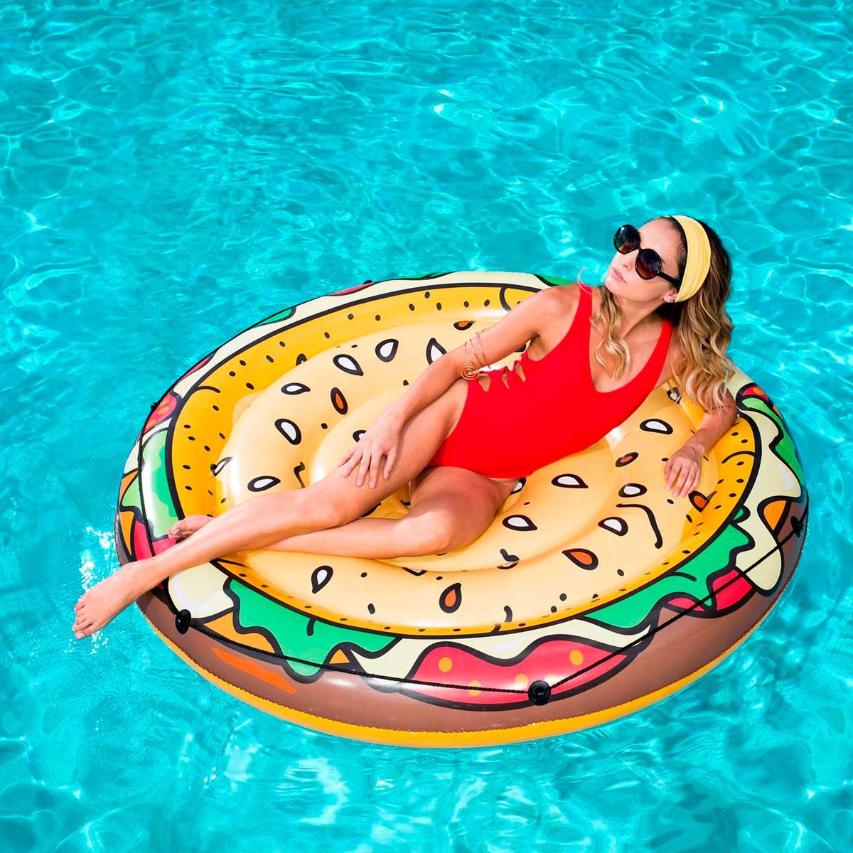 BESTWAY - Flotador Hamburguesa 147cm