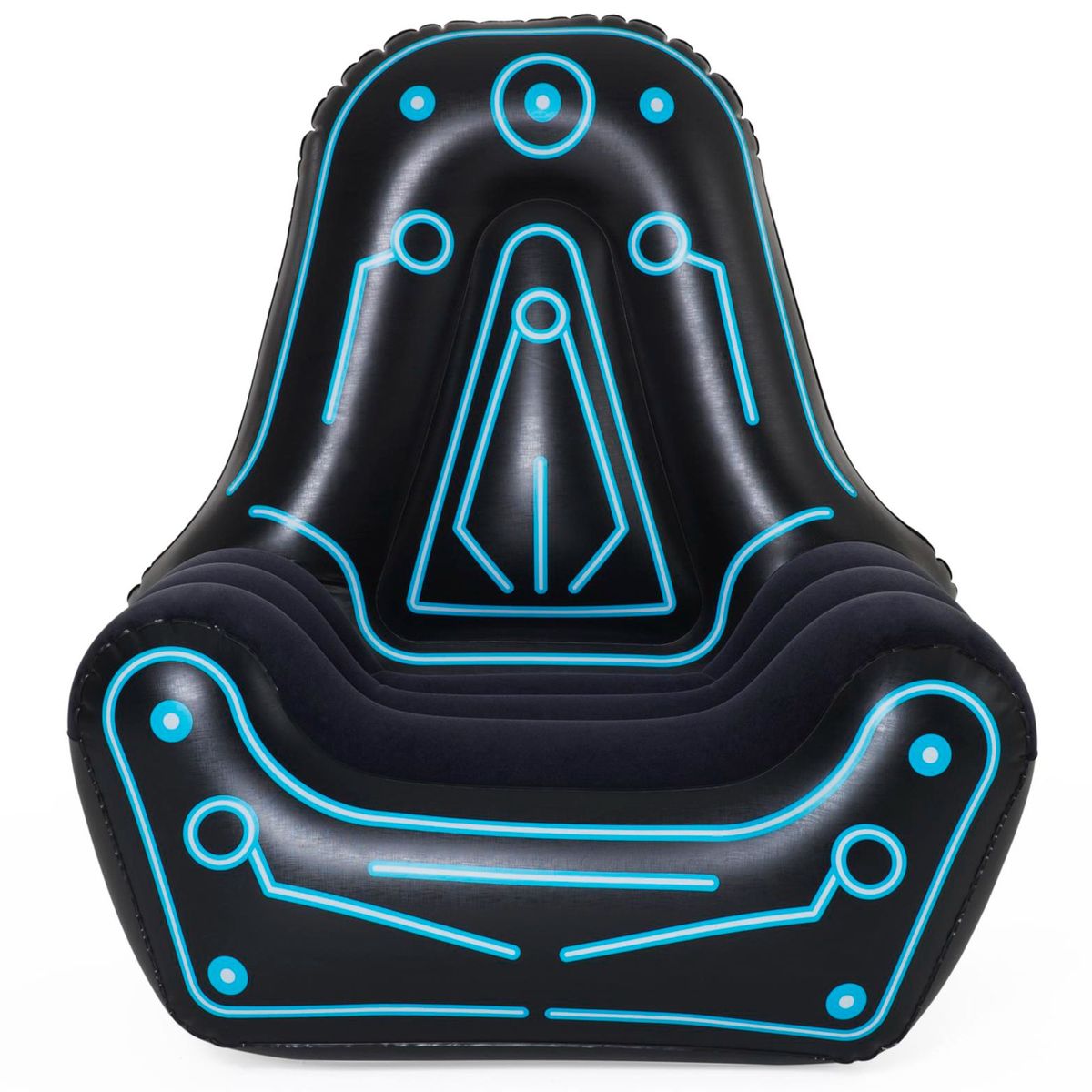 BESTWAY - Sillón Inflable Gamer 112x99x125cm Bestway Negro/Celeste