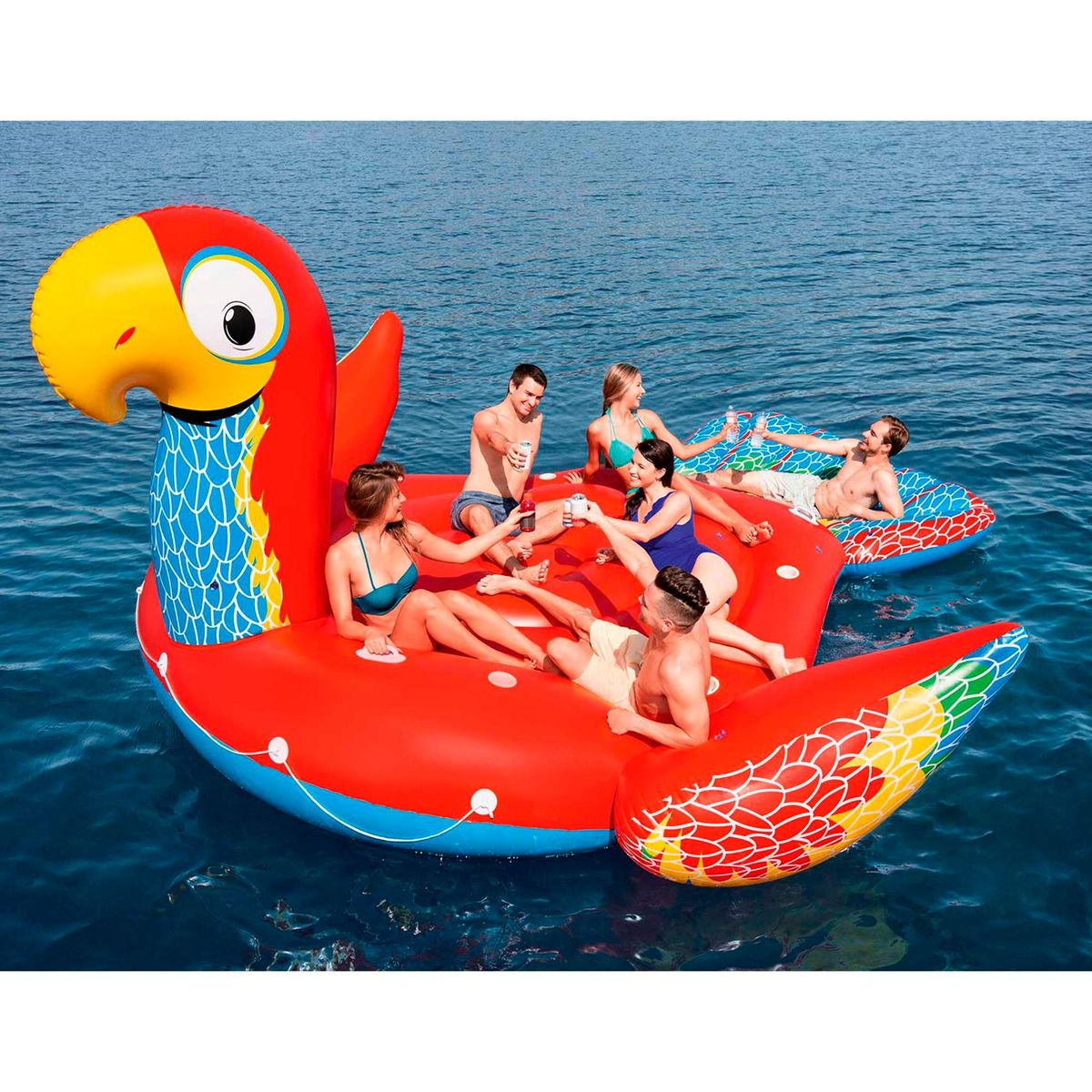 BESTWAY - Flotador Isla Loro Gigante