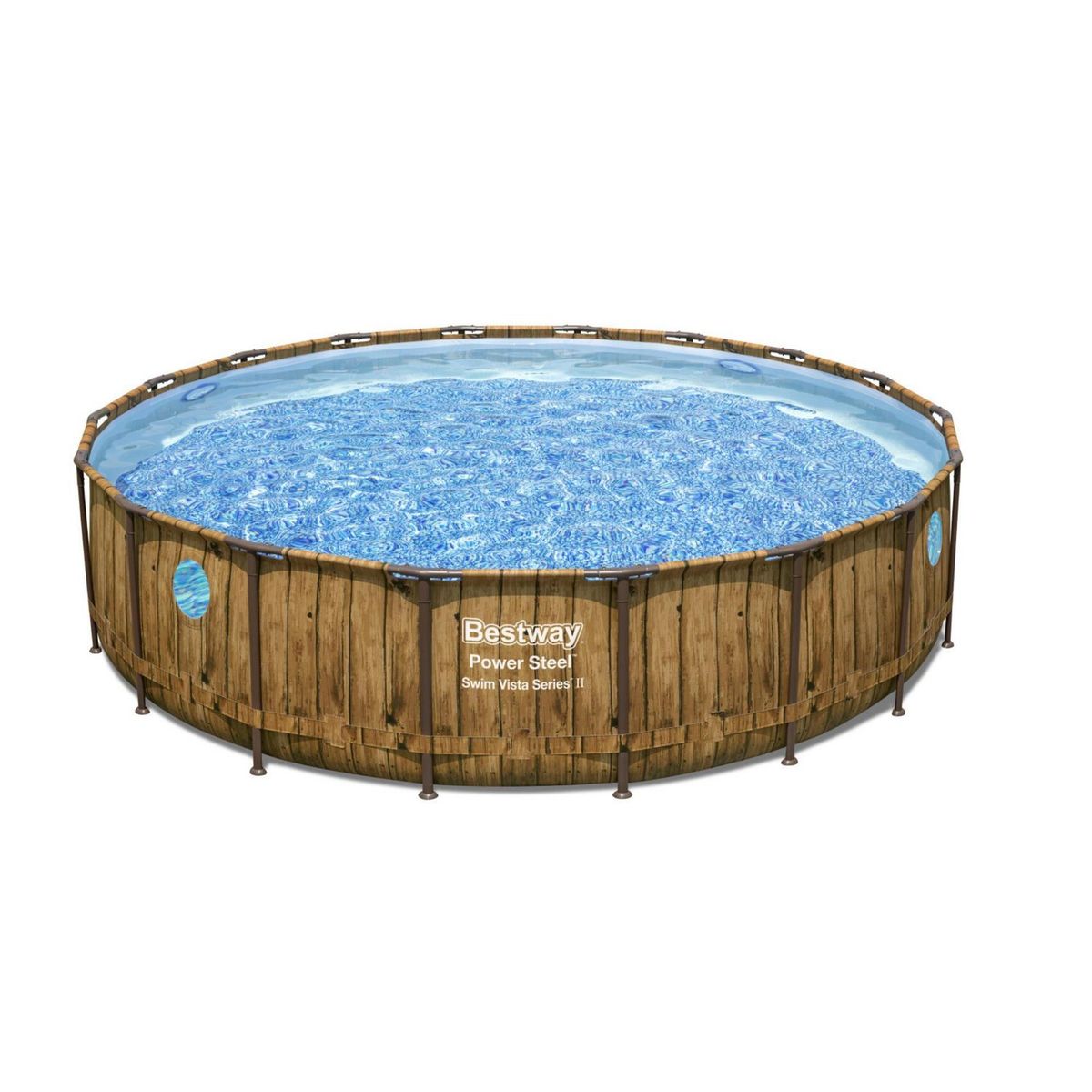 BESTWAY - Piscina Estructural 549x122cm Redonda Tipo Ratan