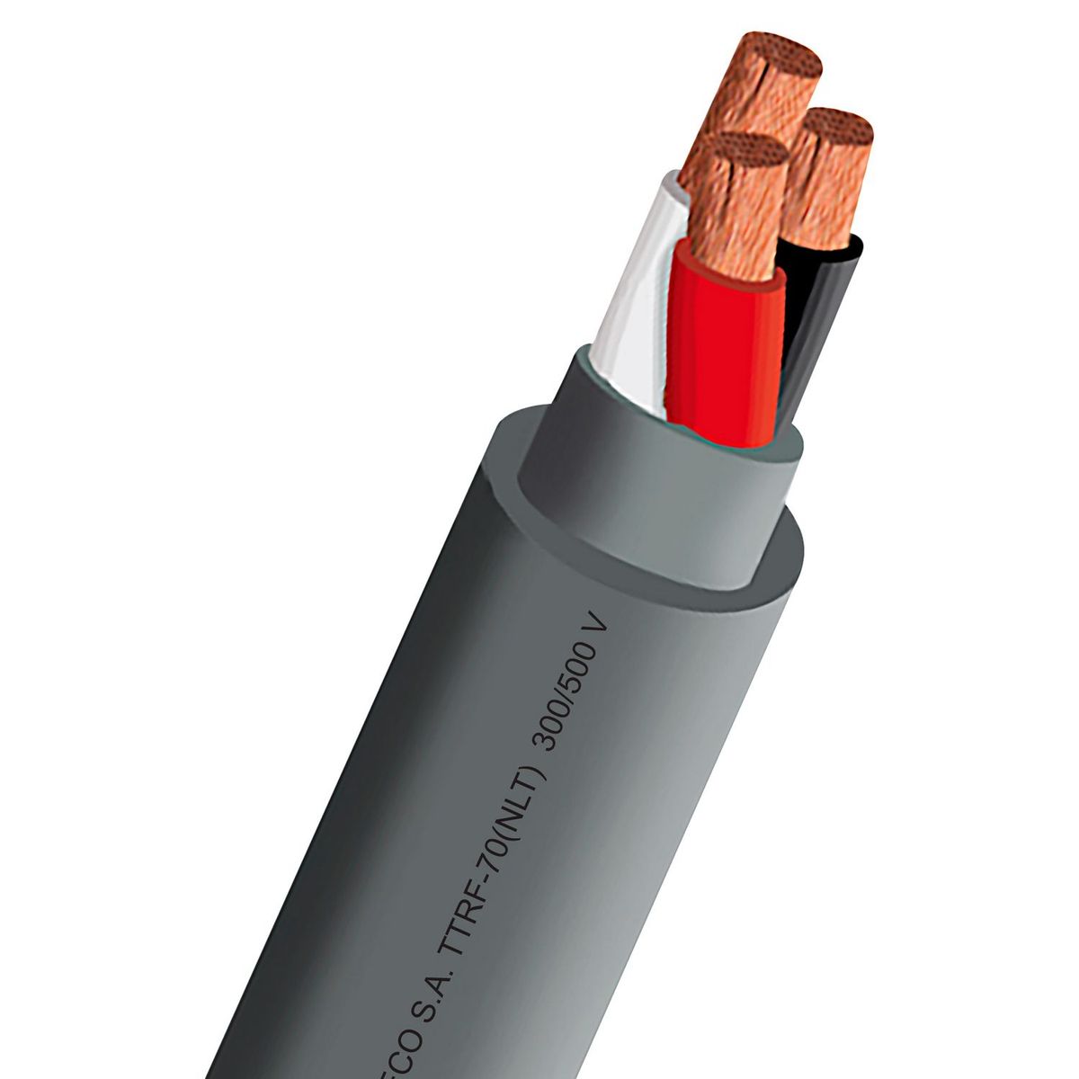 INDECO - Cable Vulcanizado 2x14 AWG por Metro Lineal