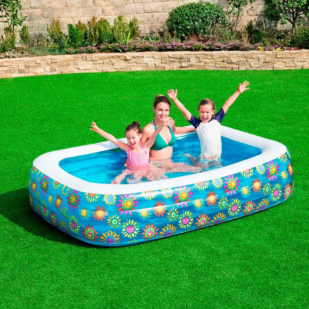 BESTWAY - Piscina Inflable 229x152cm Floral