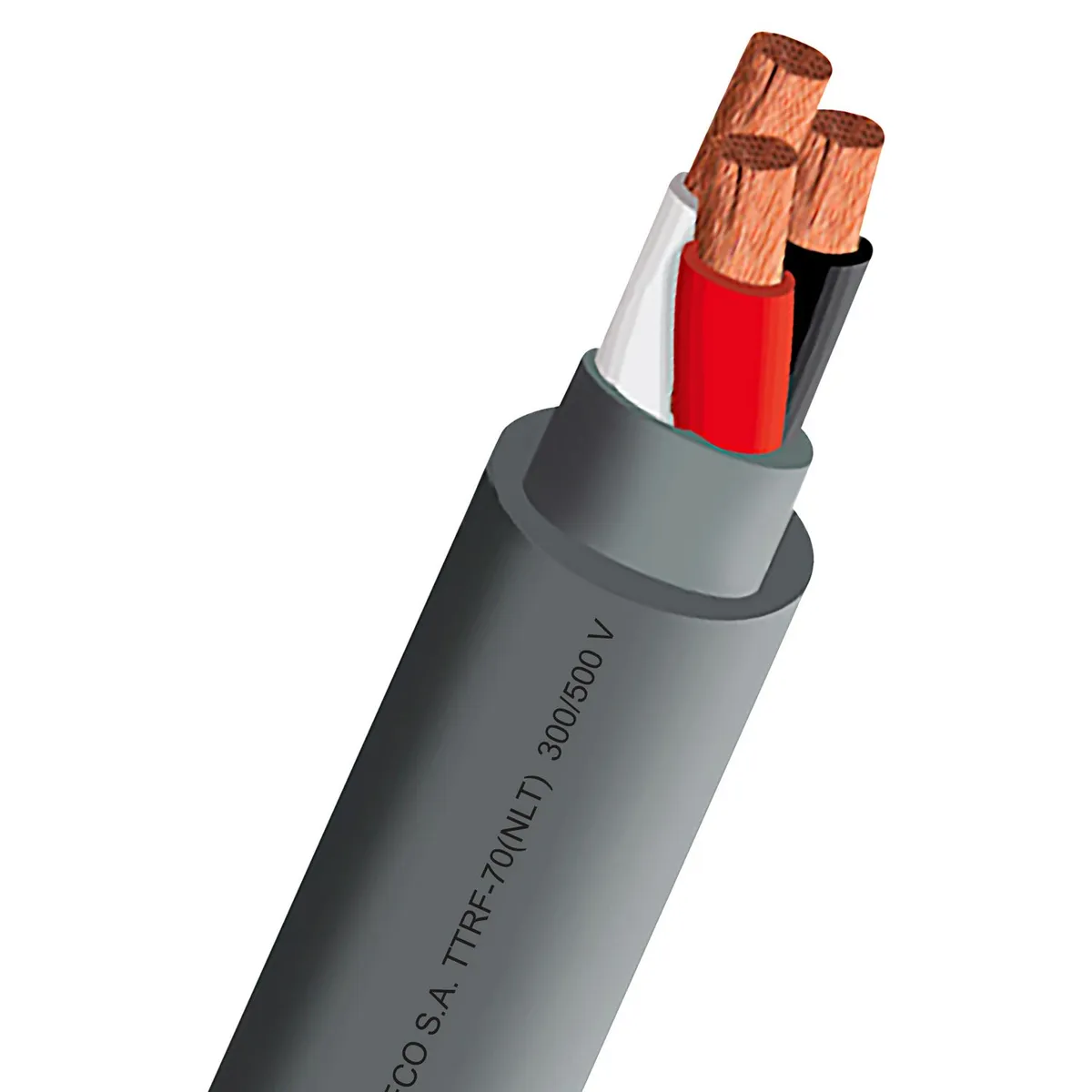 INDECO - Cable Vulcanizado 3x16 AWG por Metro Lineal