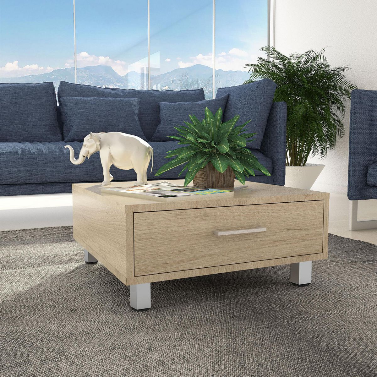 TUHOME - Mesa de Centro Beijing Rovere