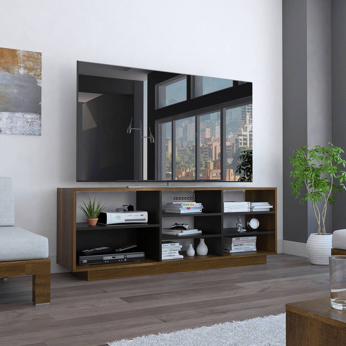 TUHOME - Mesa TV 58'' Classic Color