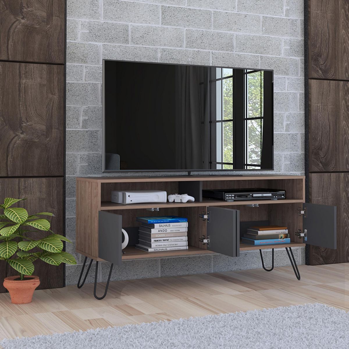 TUHOME - Mesa de TV 55'' Vassel